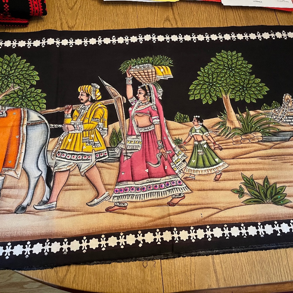 Indian Batik Wall Display